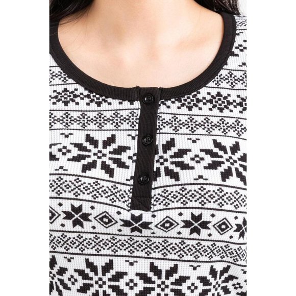 Francesca's | NWT Annie Fair Isle Lounge Top - Picture 6 of 15